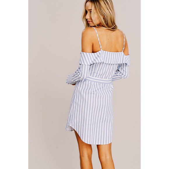 Striped Shirt Dress - Picture 6 of 8